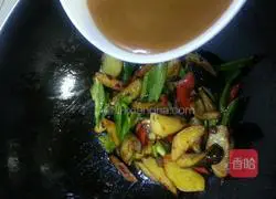 Illustration of how to make three fresh vegetables with less oil 15