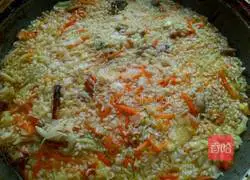 Illustration of how to make pot meat and rice 11