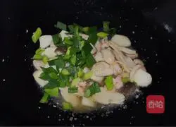 Apricot abalone Illustration of how to make fried mushrooms and shrimps 7