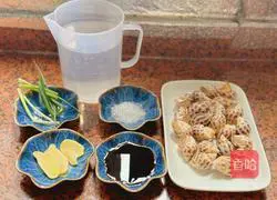 Illustration of how to make boiled flower snails 1