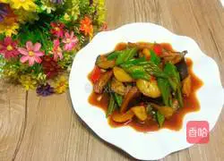 Illustration of how to make three fresh vegetables with less oil 17