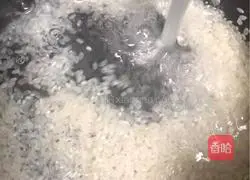 Cantonese style - pork red lettuce porridge recipe 1