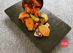 Illustration of how to make abalone fried cake 10