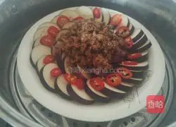 Illustration of how to steam eggplant with minced meat 7
