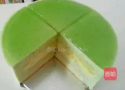 Illustration of how to make edamame mousse cake 16