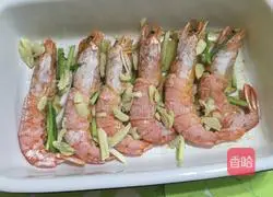 Illustration of grilled prawns 7