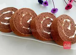 Cocoa Cream Cake Roll Recipe Illustration 24