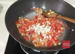 Illustration of how to make improved borscht with rice cake 3