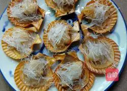 Illustration of how to make garlic scallop vermicelli 6