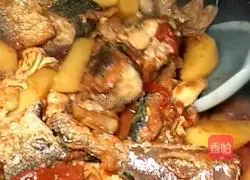 Illustration of how to make tomato mackerel 11