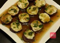 Illustration of how to make steamed eggplant stuffed with meat 7