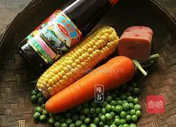 Illustration of how to make fried ham with tripe 1