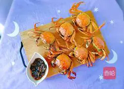Illustration of how to make steamed crabs 1