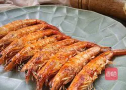 Illustration of grilled prawns 7