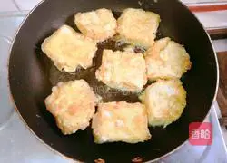 Illustration of how to make pan-fried golden tofu 7