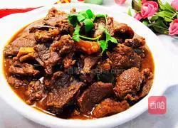 Illustration of braised beef recipe 1