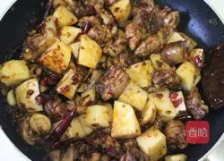 Illustration of how to make large plate chicken 6