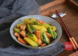 Illustration of how to make cucumber and fried meat 9