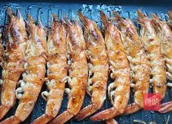 Illustration of grilled prawns 4