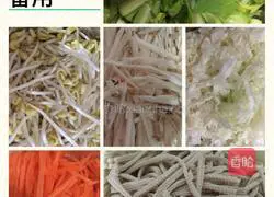 Illustration of how to make spring pancakes and rolls with vegetables 1