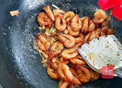 Oil Illustration of braised prawns 11