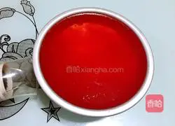 Illustration of how to make watermelon mousse cake (six inches) 19