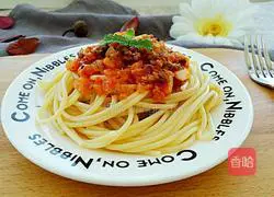 Illustration of how to make beef tomato sauce pasta 9