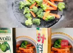 Illustration of how to make black pepper sirloin steak with chicken sauce and mashed potatoes and fresh vegetable and fruit salad 9