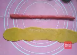 Illustration of how to make rainbow cookies 7