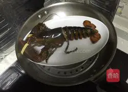 Illustration of how to make steamed lobster 2