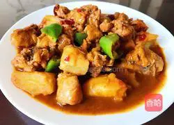 Illustration of how to make large plate chicken 8