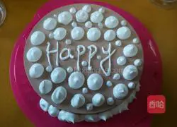 Illustration of how to make cheese cocoa mousse cake 22