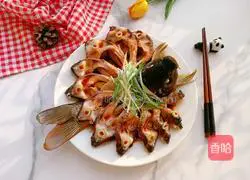 Illustration of how to cook the prosperous peacock fish 14