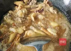 Illustration of how to make squid and braised chicken 3