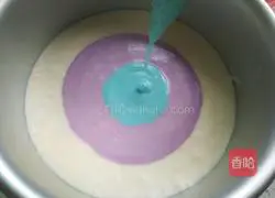 Illustration of how to make rainbow mousse cake 15