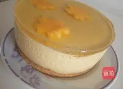 Illustration of how to make six-inch mango cheese mousse cake 8