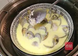 Illustration of how to make steamed clam eggs 17