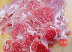 Illustration of how to make fried snow peas with meat 4