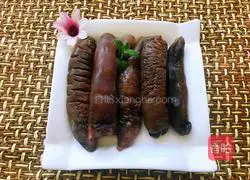 Illustration of how to make sea cucumber fried with green onion 1