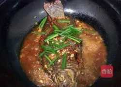 Illustration of braised small sea fish 8