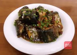 Illustration of braised mackerel 8