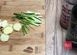 Illustration of how to make steamed seabass with mint 3