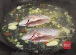Illustration of how to make vine pepper fin fish 3