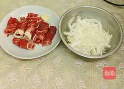 Illustration of how to make Japanese onion soup with fat beef 2
