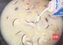 Illustration of how to make cream of mushroom soup 8