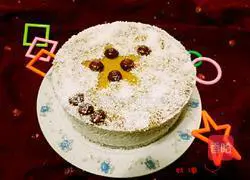 Illustration of how to make dragon fruit mousse cake 10