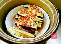 Steamed eggplant with red pepper Illustration of how to do it 9