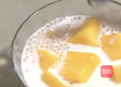 Cantonese dessert - Mango Sago Recipe Illustration 6