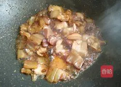 Illustration of stir-fried bacon with pepper 11