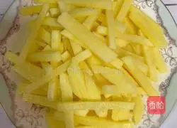 Illustration of how to make French fries 2